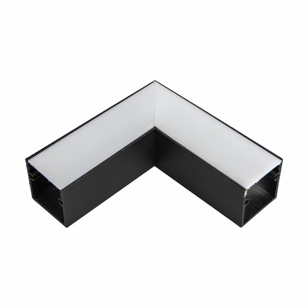 Junção de Teto/Teto para Perfil de Sobrepor Polo - Preto – Usina Design