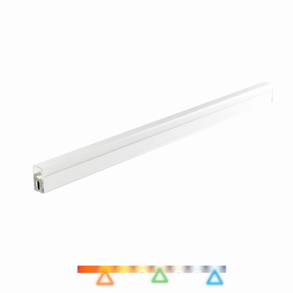 Perfil de Sobrepor Honey LED Linear 117cm Branco 18W 1600lm Multitemperatura – SL Iluminação
