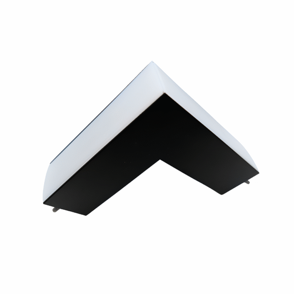 Junção de Quina para Perfil de Sobrepor Polo - Preto – Usina Design