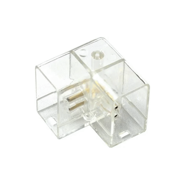 Conector Junção Transparente para Perfil Honey T5 L 90° – SL Iluminação