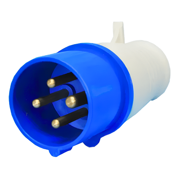 Plugue Industrial 16A 3P+T 220V Azul IP44 – Elitek