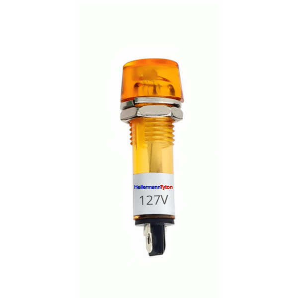 Sinaleiro Olho de Boi Amarelo 127V 10mm – Hellermann