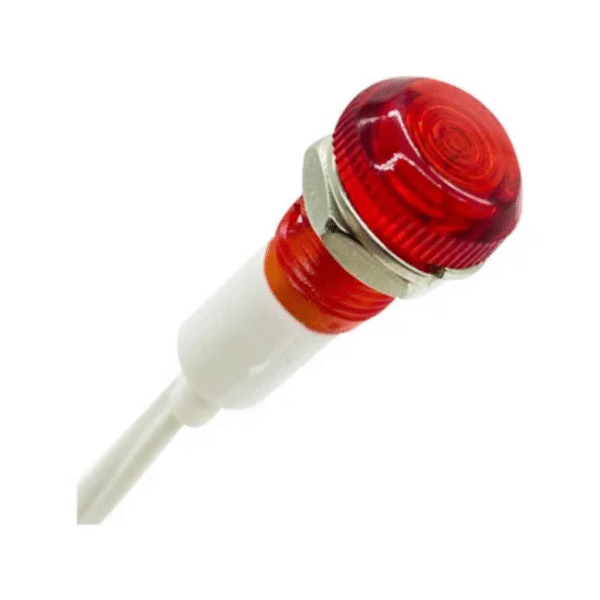 Sinaleiro Olho de Boi Vermelho 127V 10mm – Lukma