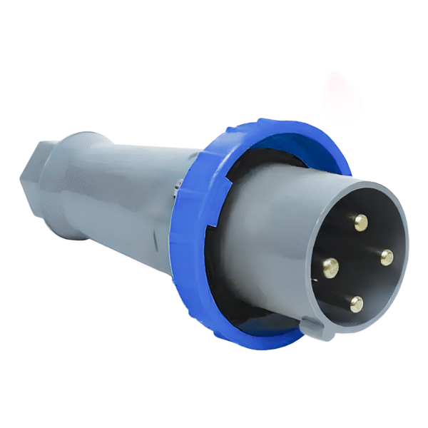 Plugue Industrial 125A 3P+T 220V Azul IP67 – Strahl