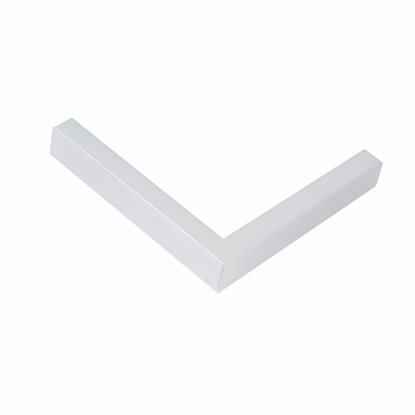 Junção de Quina para Perfil de Sobrepor Wood - Branco – Usina Design