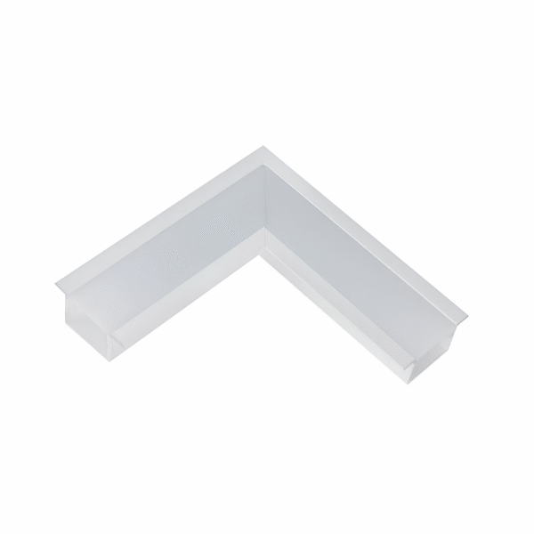 Junção de Teto/Teto para Perfil de Embutir Garbo - Branco – Usina Design