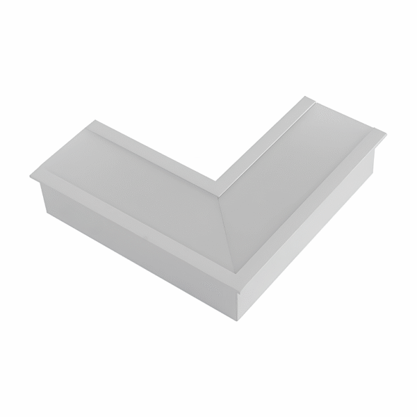 Junção de Teto/Teto para Perfil de Embutir Polo - Branco – Usina Design