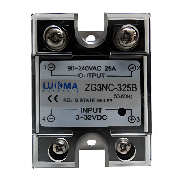 Relé de Estado Sólido SSR 25A 90-240Vac / 3-32Vdc - Lukma