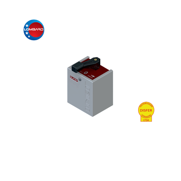 Chave Elétrica Lombard Trifásica Reversora Modelo 8 220/380V 2/3HP 15A