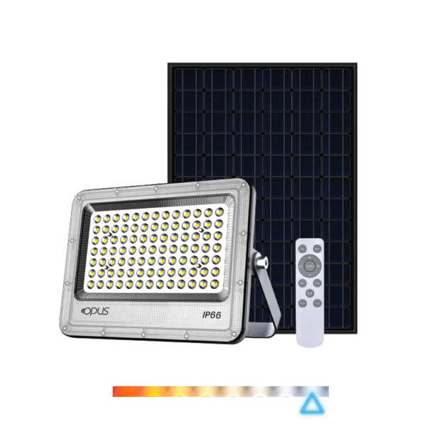 Refletor Solar Super LED 200W com Controle Remoto - Opus