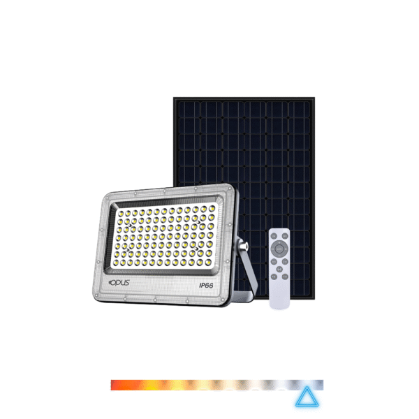 Refletor Solar Super LED 100W com Controle Remoto - Opus
