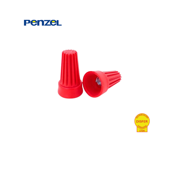 Rosqueador com Mola Metálica 10mm² Vermelho Unidade - Penzel