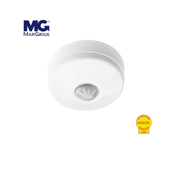 Sensor de Presença de Sobrepor/Embutir para Teto Bivolt - Margirius