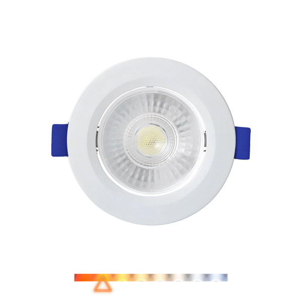 Spot LED de Embutir Redondo 3W 200lm 3000K Luz Quente  Direcionável - Foxlux