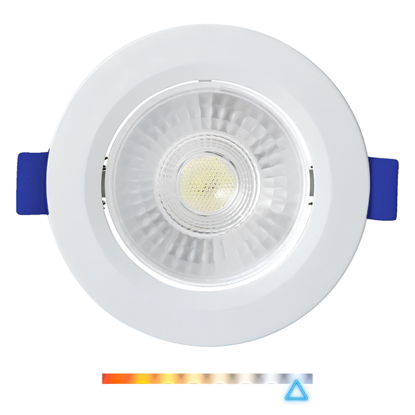 Spot LED de Embutir Redondo 7W 550lm 6500K Luz Fria Direcionável - Foxlux