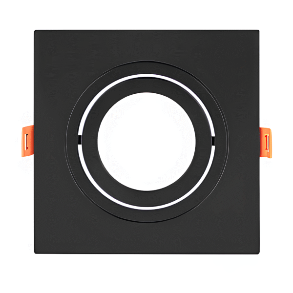 Spot Plano de Embutir Direcionável PAR20 E27 - Preto - Opus