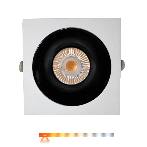 Spot LED de Embutir Mira Quadrado 7W 700lm 2700K  - Gaya