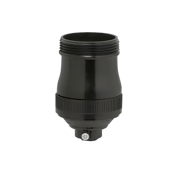 Soquete Termoplástico para Pendente/Varal de Luz E27 S/ Chave Preto - Lorenzetti