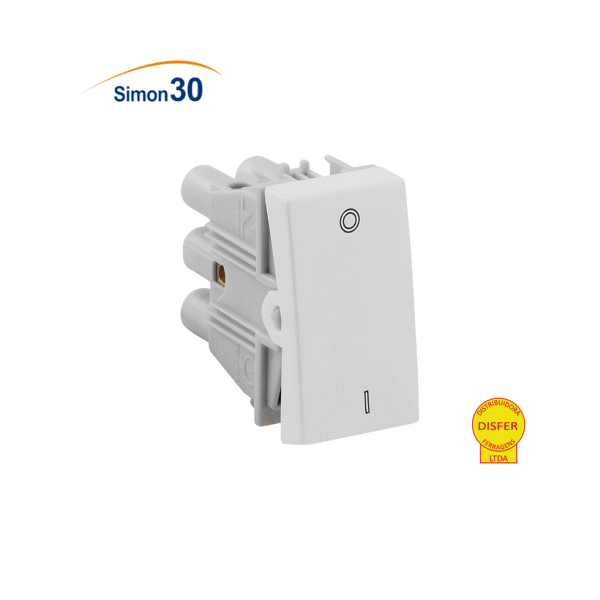 Módulo Interruptor Bipolar Paralelo Branco 10A - Linha Simon 30/35