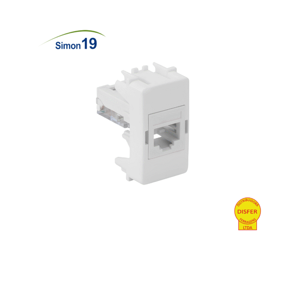 Módulo Tomada de Rede RJ45 Cat5 - Linha Simon 19/20