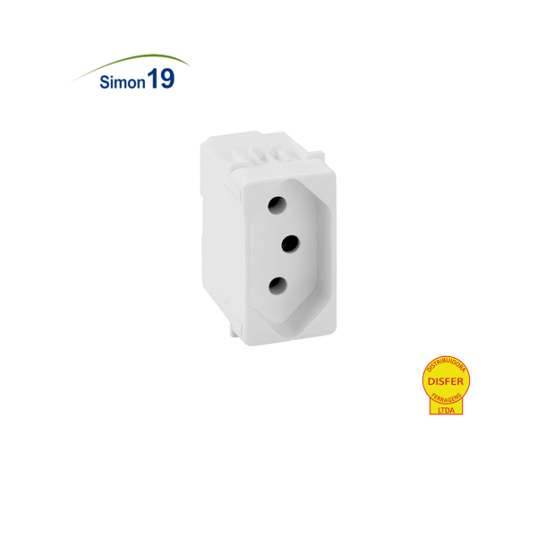 Módulo Tomada 2P+T 20A - Linha Simon 19/20