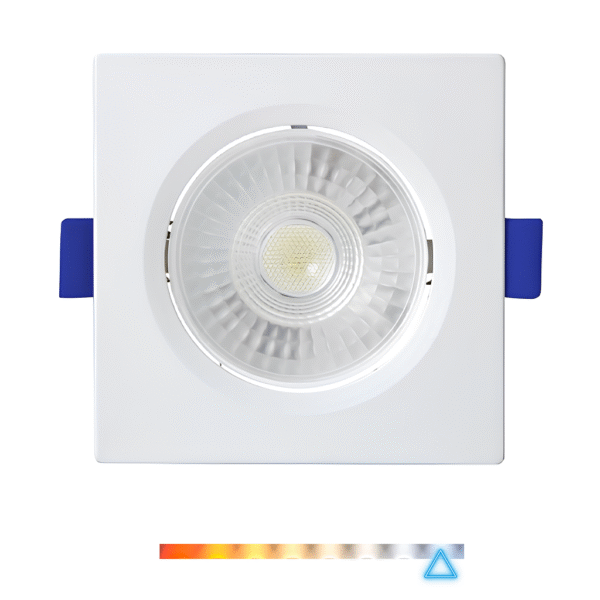 Spot LED de Embutir Quadrado 5W 350lm 6500K Luz fria Direcionável - Foxlux