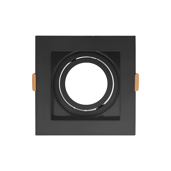 Spot de Embutir Quadrado Face Recuada MR11 GU10 – Preto - Opus