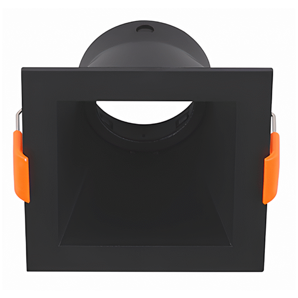 Spot Ultra Recuado de Embutir Quadrado PAR20 E27 – Preto Opus