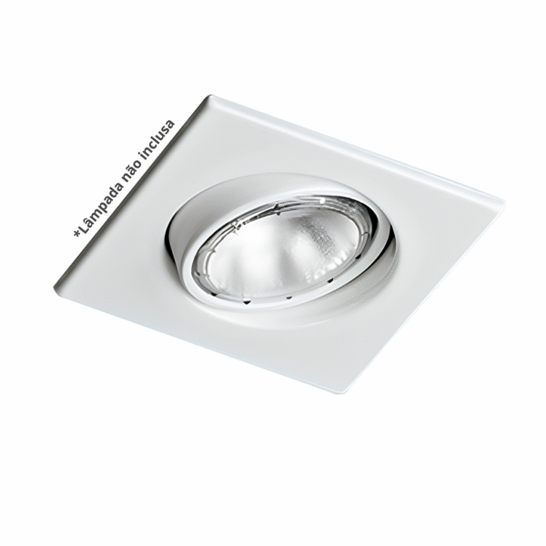 Spot de Embutir Alumínio Face Plana Quadrado PAR20 - Revoluz