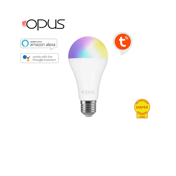 Lâmpada Smart Bulbo LED 12W RGB Color Bivolt - Opus