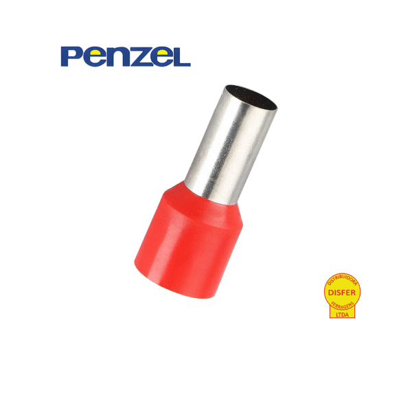 Terminal Pré-Isolado Ilhós Vermelho 35mm² Condutor 16mm Unidade - Penzel