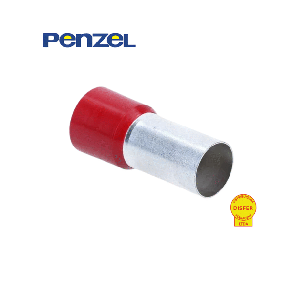 Terminal Pré-Isolado Ilhós Vermelho 95mm² Condutor 25mm Unidade - Penzel