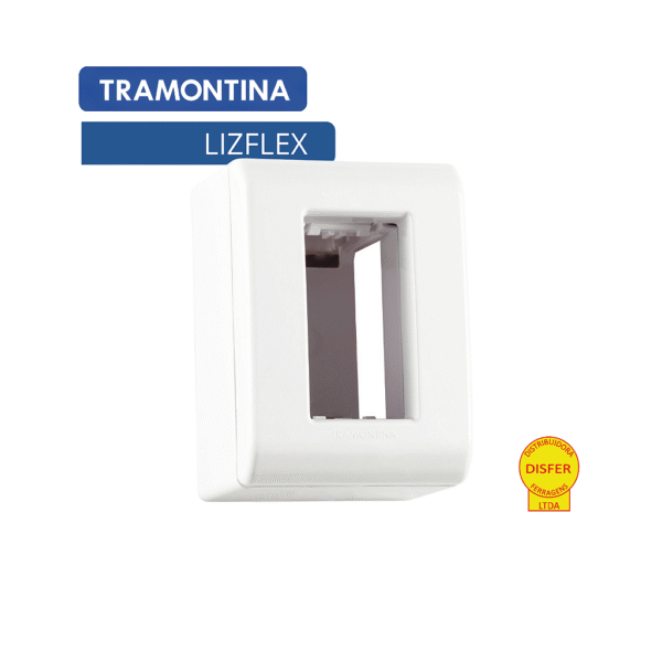 Caixa + Tampa 1 Posto LIZFLEX Sobrepor - Tramontina