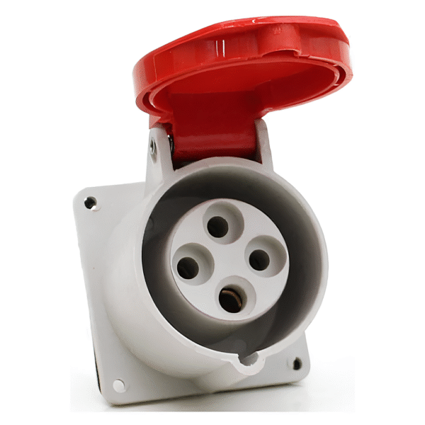 Tomada Industrial de Embutir 3P+T 32A 380-440V Vermelho – Strahl
