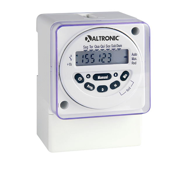 Timer PDST Programador Diário/Semanal 32 Programações 110/220Vca - Altronic
