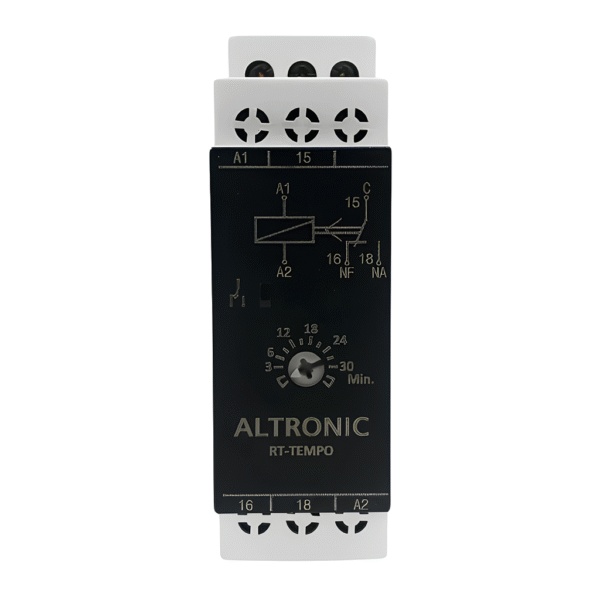 Relé TEI Temporizador Eletrônico 94 a 242Vca + 24Vca/Vcc 30min - Altronic