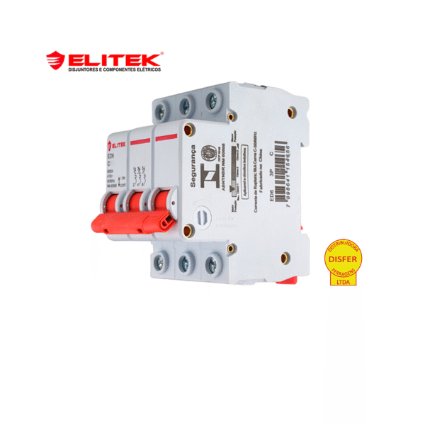 Disjuntor Tripolar DIN 6A - Elitek