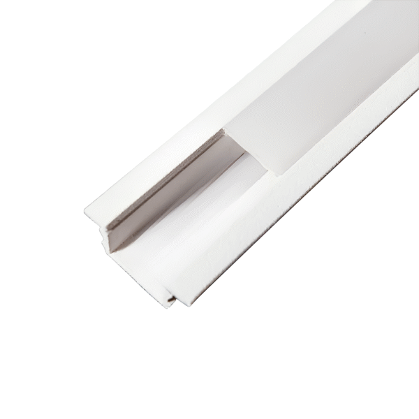 Perfil de Embutir Wood 28x11 - 1 Metro - Branco – Usina Design