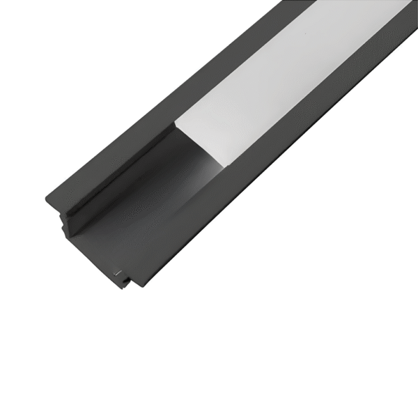 Perfil de Embutir Wood 28x11 - 2 Metros - Preto – Usina Design