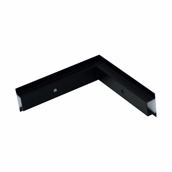 Junção de Quina para Perfil de Embutir Wood - Preto – Usina Design